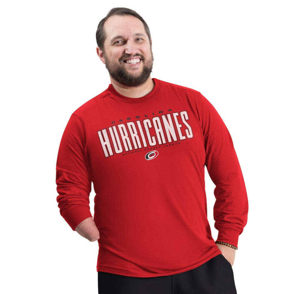 Carolina Hurricanes G-III Sports by Carl Banks Adaptive Mesh Effect Long Sleeve T-Shirt Online