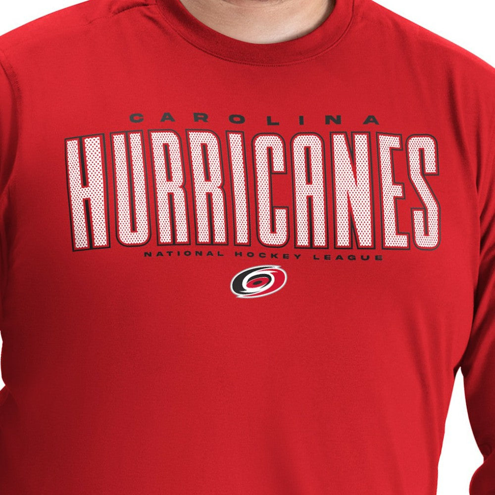 Carolina Hurricanes G-III Sports by Carl Banks Adaptive Mesh Effect Long Sleeve T-Shirt Online