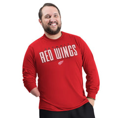 Detroit Red Wings G-III Sports by Carl Banks Adaptive Mesh Effect Long Sleeve T-Shirt On Sale