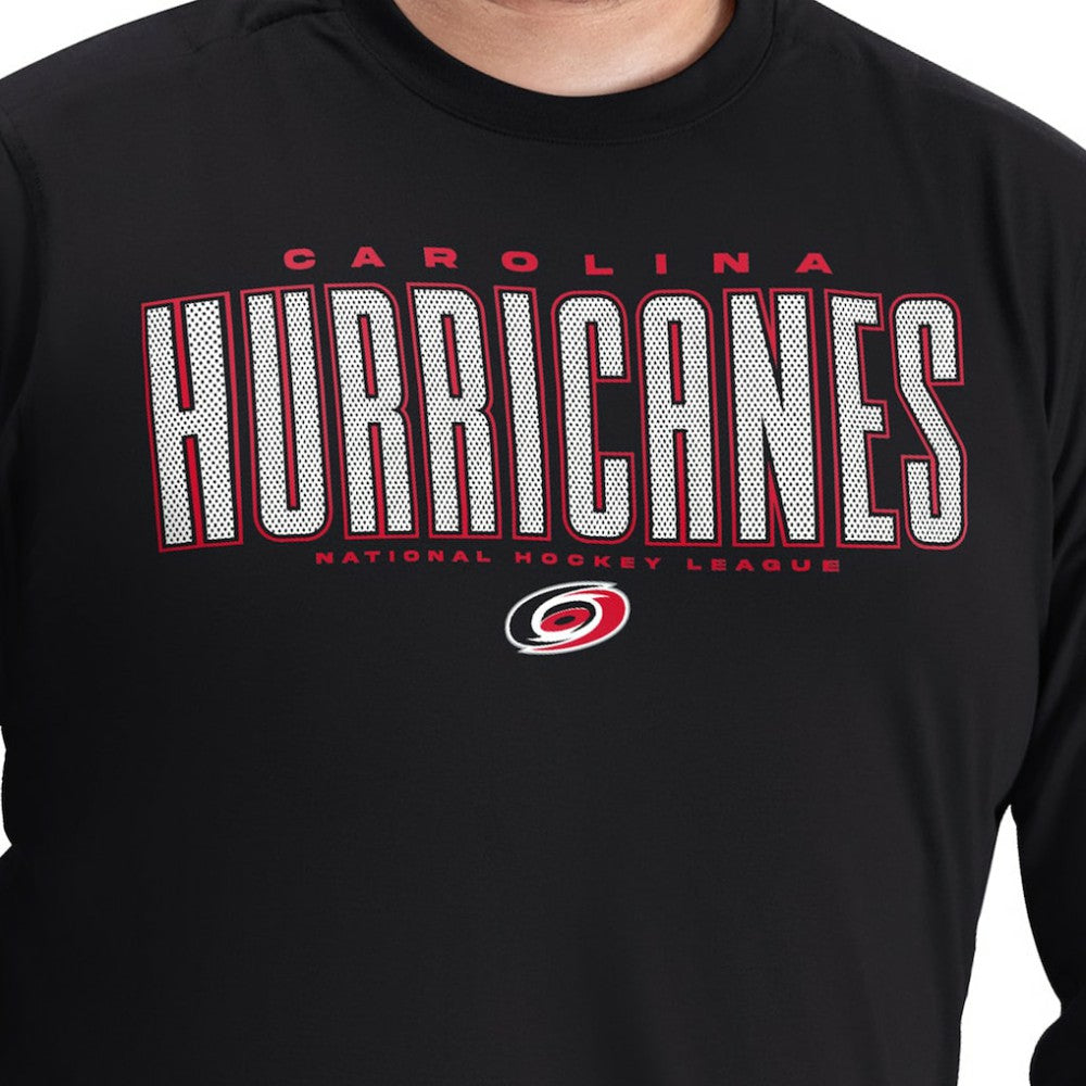 Carolina Hurricanes G-III Sports by Carl Banks Adaptive Mesh Effect Long Sleeve T-Shirt On Sale