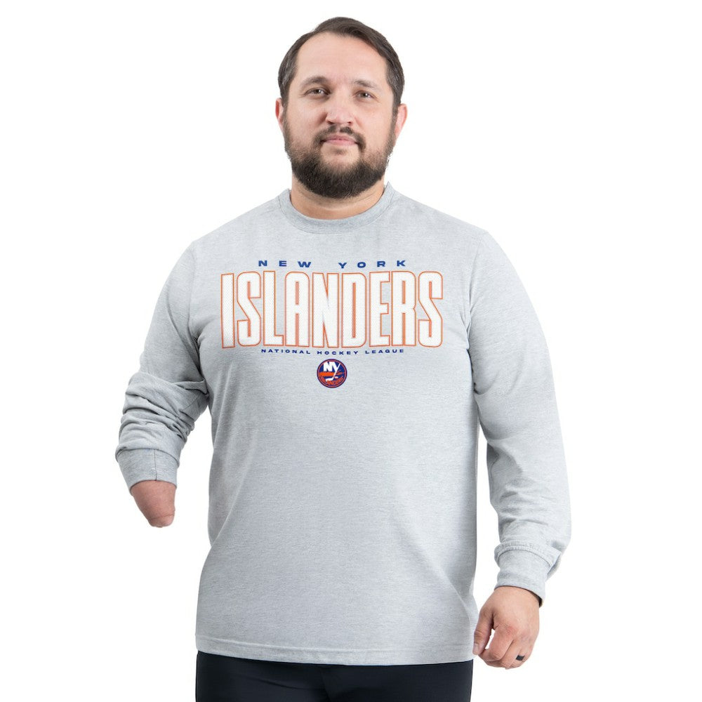 New York Islanders G-III Sports by Carl Banks Adaptive Mesh Effect Long Sleeve T-Shirt Discount