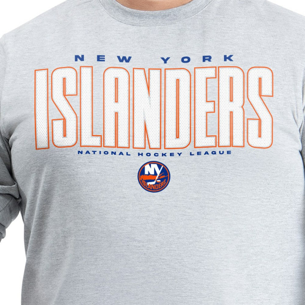 New York Islanders G-III Sports by Carl Banks Adaptive Mesh Effect Long Sleeve T-Shirt Discount