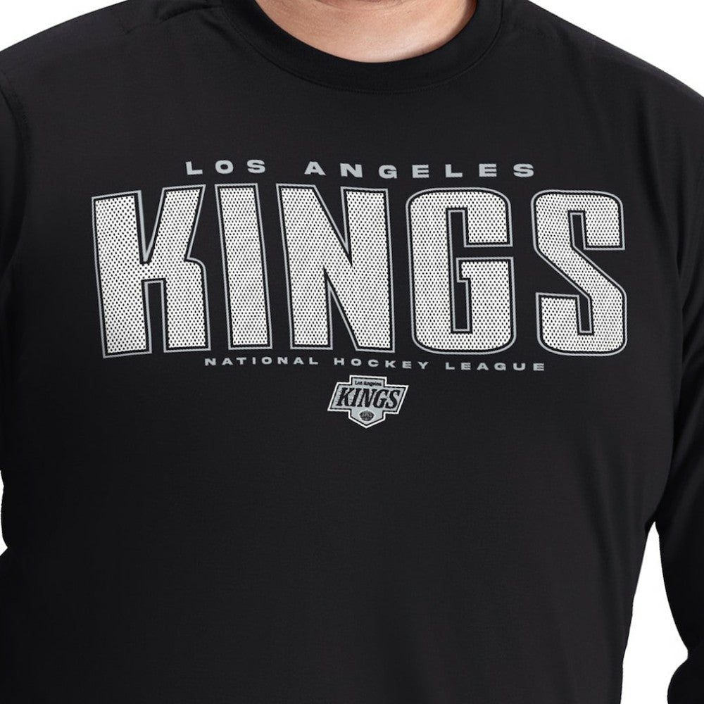 Los Angeles Kings G-III Sports by Carl Banks Adaptive Mesh Effect Long Sleeve T-Shirt Online