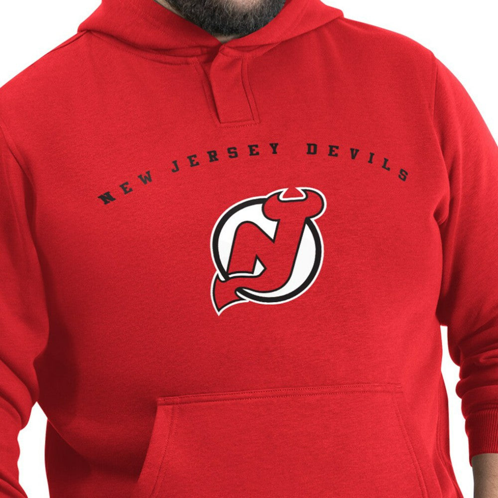 New Jersey Devils G-III Sports by Carl Banks Adaptive Classic Team Arc Fleece Hoodie Sale
