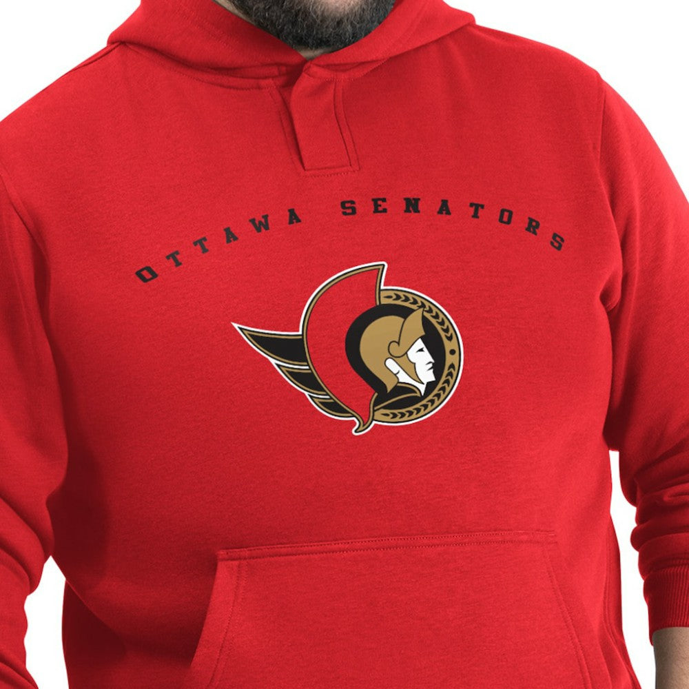 Ottawa Senators G-III Sports by Carl Banks Adaptive Classic Team Arc Fleece Hoodie On Sale