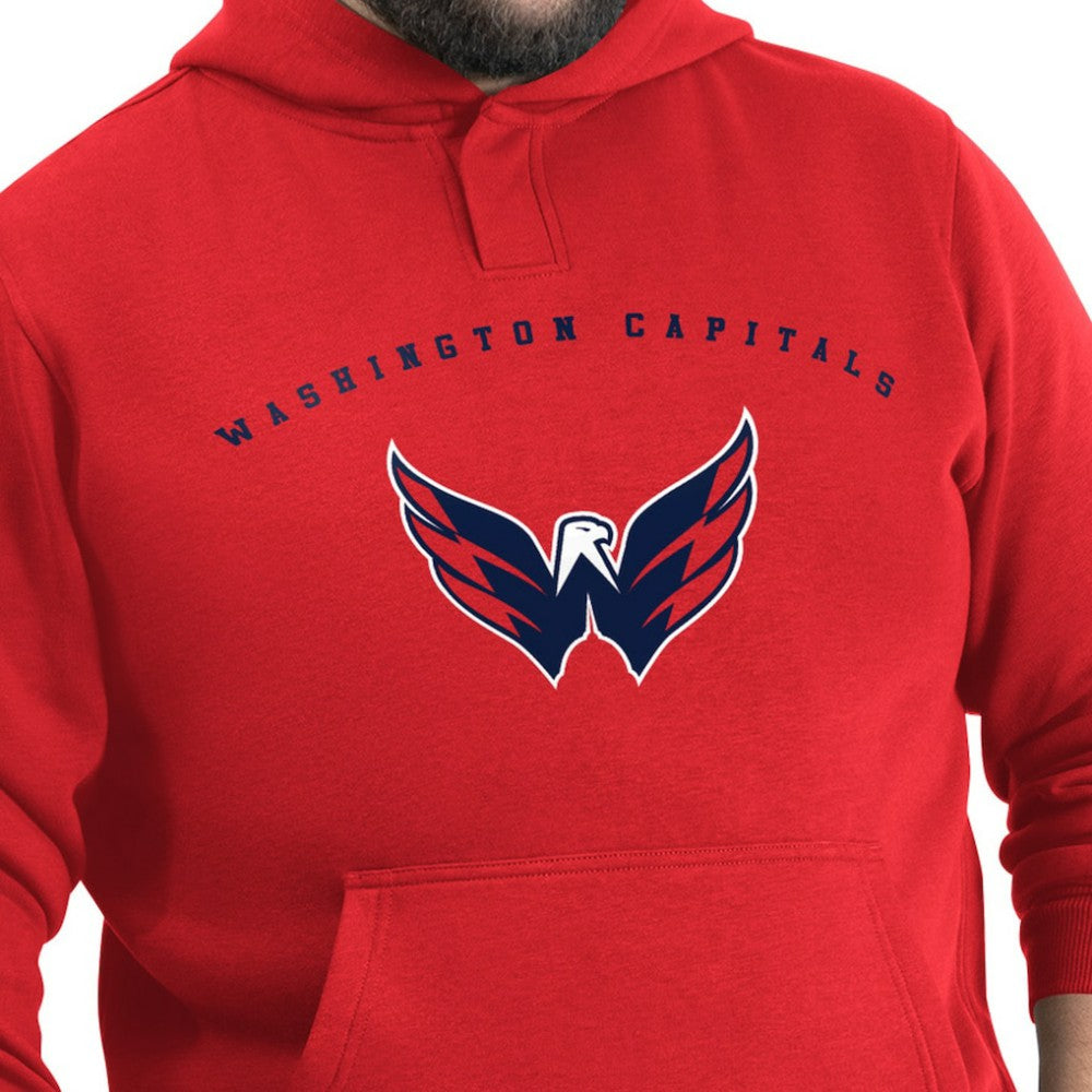Washington Capitals G-III Sports by Carl Banks Adaptive Classic Team Arc Fleece Hoodie On Sale