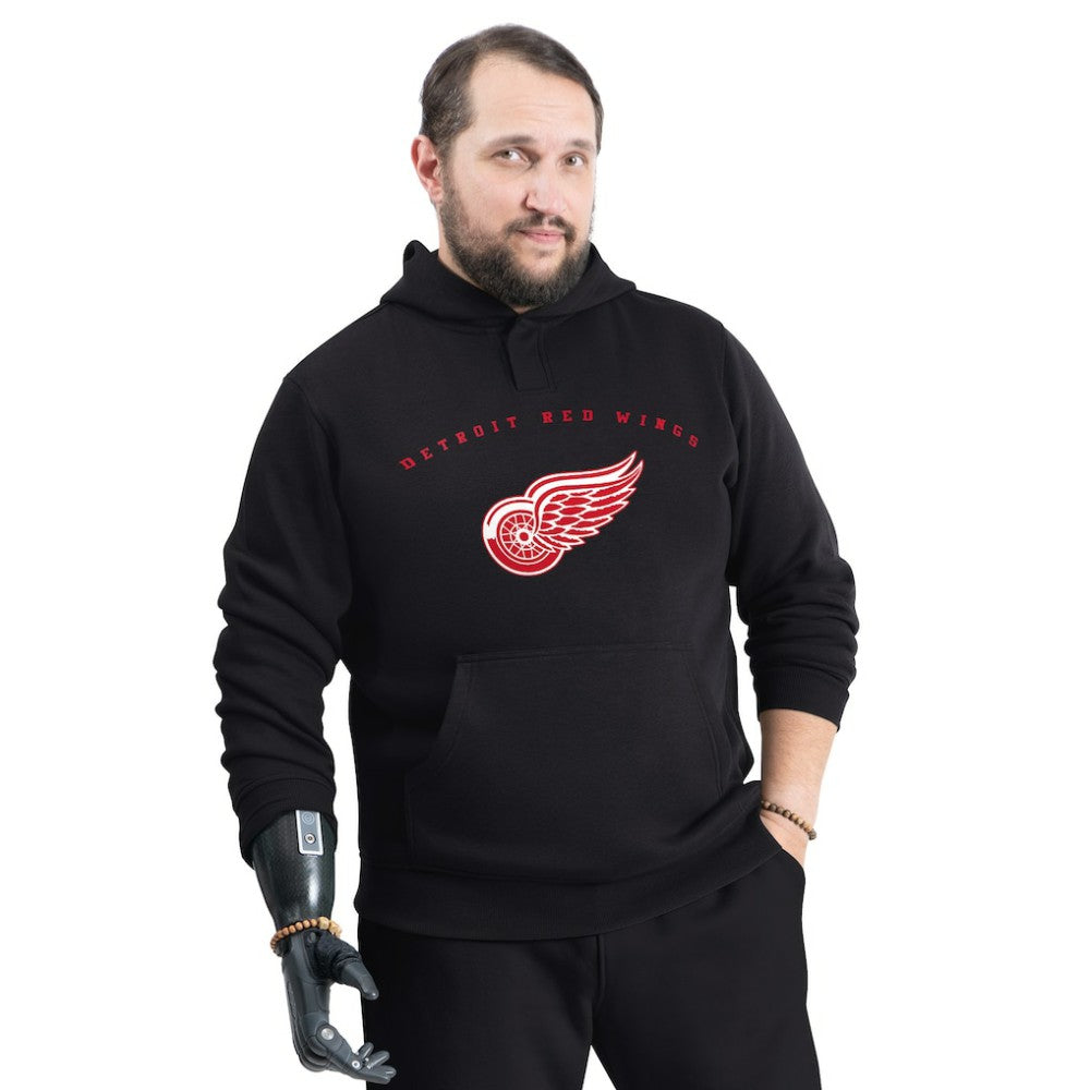 Detroit Red Wings G-III Sports by Carl Banks Adaptive Classic Team Arc Fleece Hoodie Discount