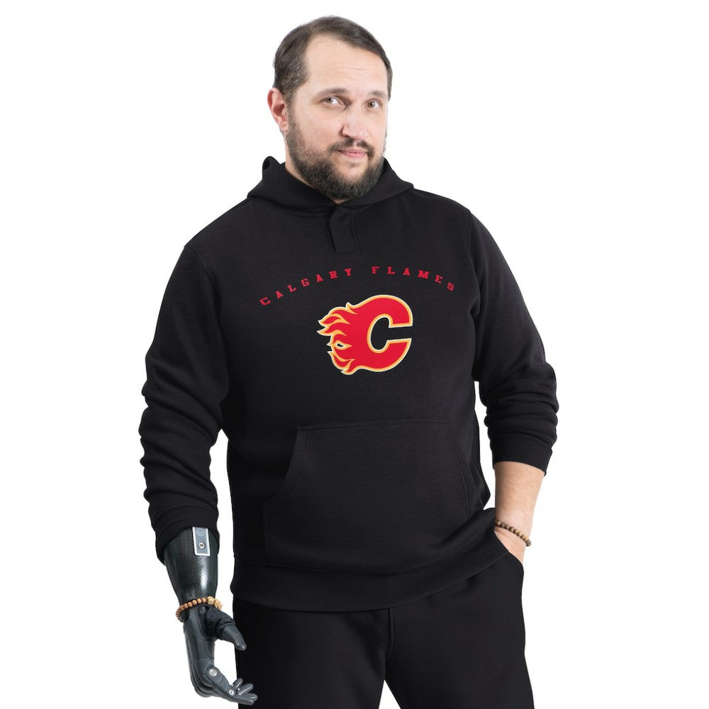 Calgary Flames G-III Sports by Carl Banks Adaptive Classic Team Arc Fleece Hoodie Online