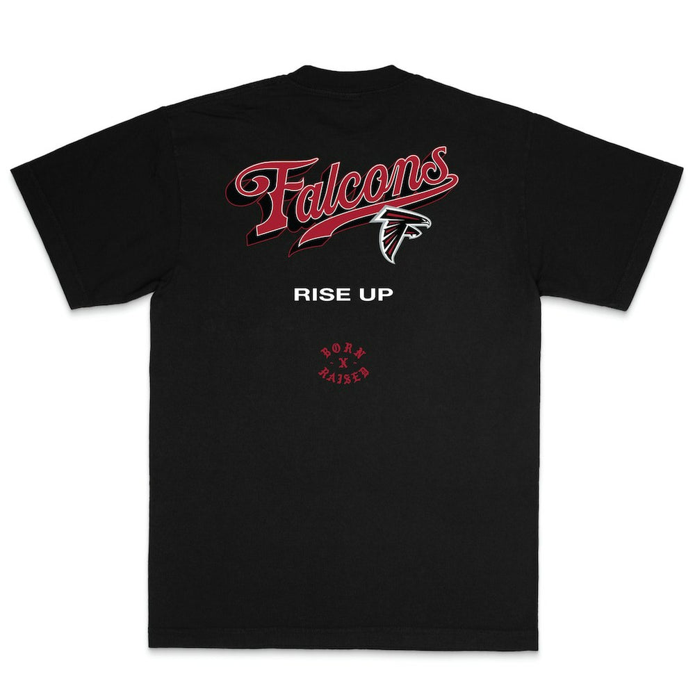 Atlanta Falcons  Born x Raised Unisex Pro Script T-Shirt
