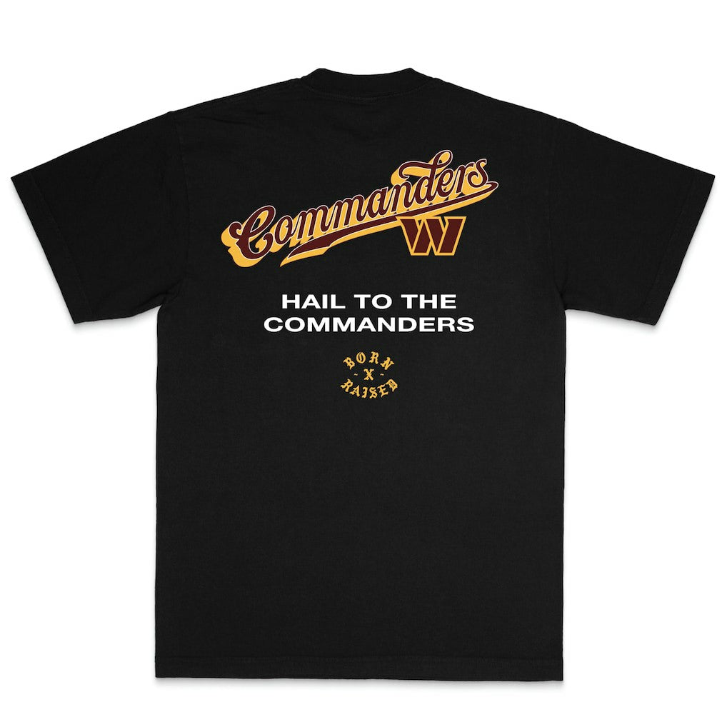 Washington Commanders  Born x Raised Unisex Pro Script T-Shirt