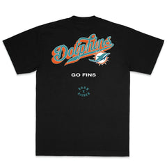 Miami Dolphins  Born x Raised Unisex Pro Script T-Shirt