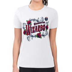 Washington Wizards G-III 4Her by Carl Banks Women's Super-Slim Fit Lightweight Roses Crew Neck T-Shirt For Sale