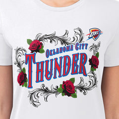 Oklahoma City Thunder G-III 4Her by Carl Banks Women's Super-Slim Fit Lightweight Roses Crew Neck T-Shirt Outlet