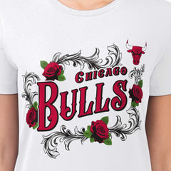 Chicago Bulls G-III 4Her by Carl Banks Women's Super-Slim Fit Lightweight Roses Crew Neck T-Shirt sale Online