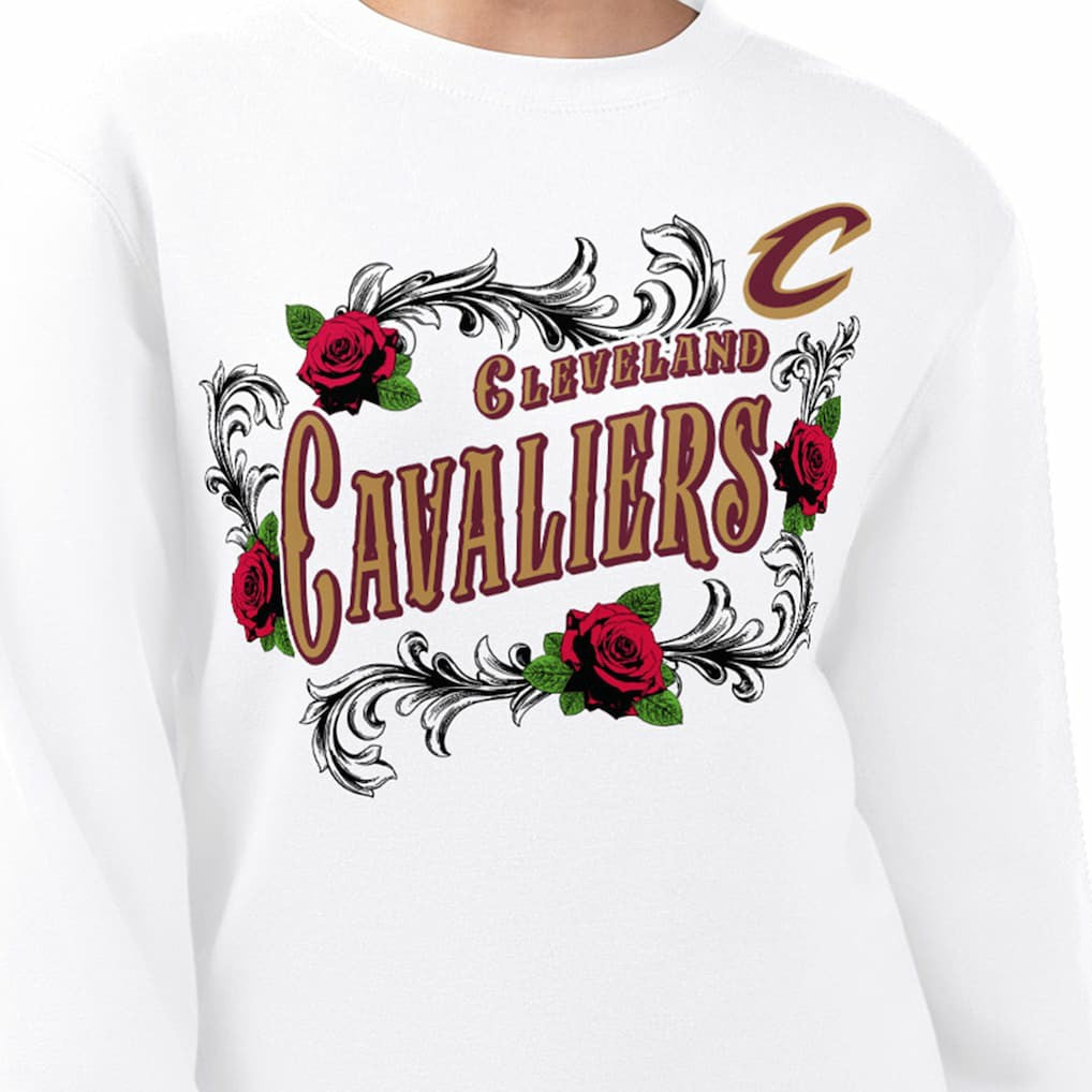 Cleveland Cavaliers G-III 4Her by Carl Banks Women's Roses Fleece Tri-Blend Sweatshirt sale Online