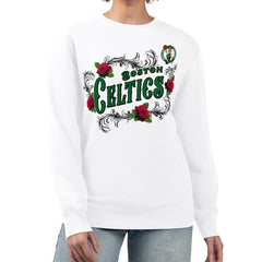 Boston Celtics G-III 4Her by Carl Banks Women's Roses Fleece Tri-Blend Sweatshirt Online