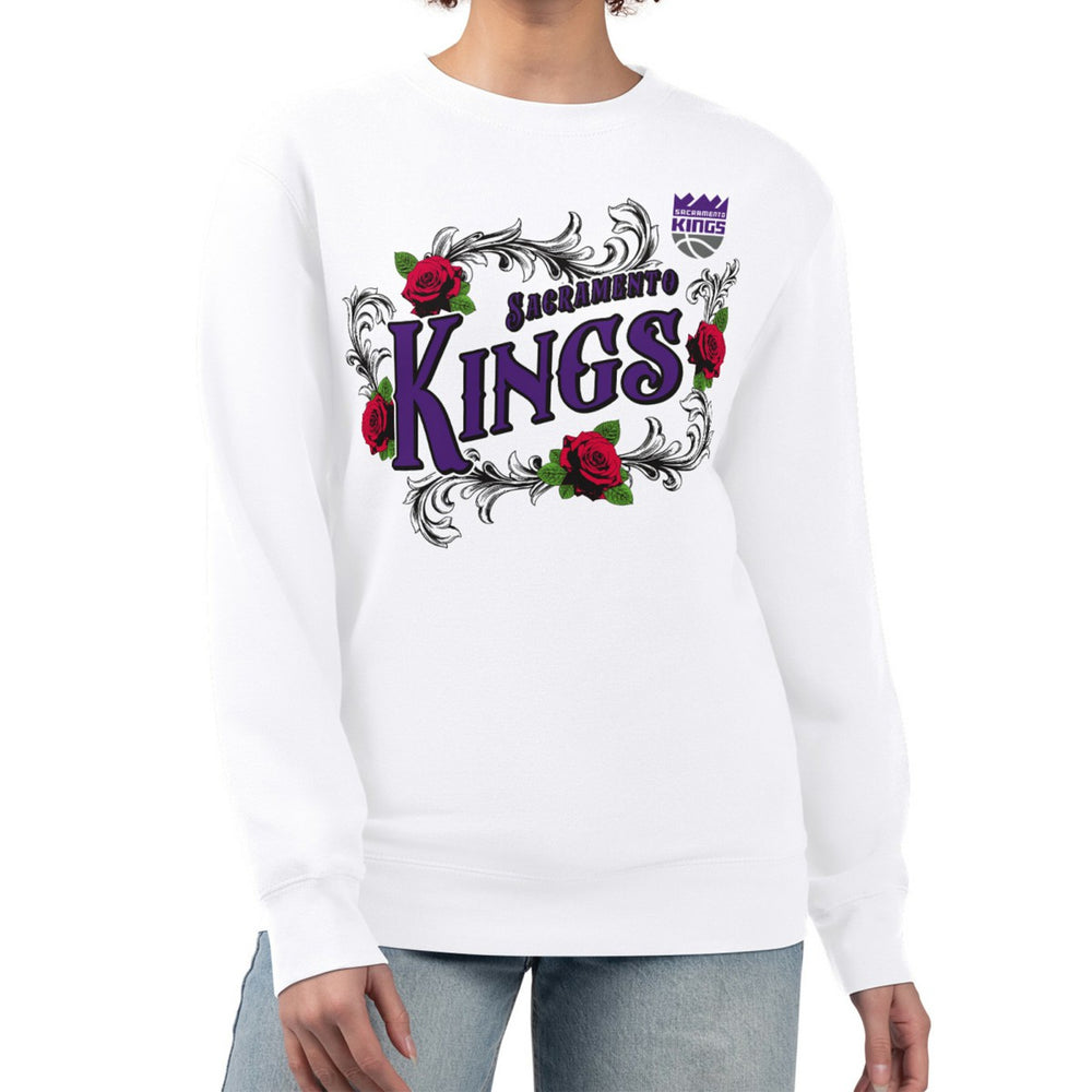 Sacramento Kings G-III 4Her by Carl Banks Women's Roses Fleece Tri-Blend Sweatshirt Outlet