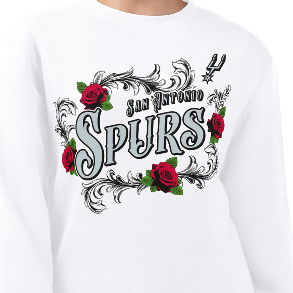 San Antonio Spurs G-III 4Her by Carl Banks Women's Roses Fleece Tri-Blend Sweatshirt Online