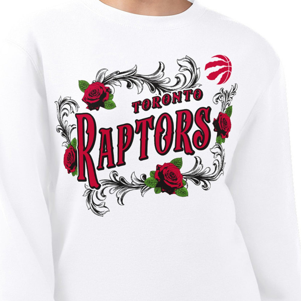 Toronto Raptors G-III 4Her by Carl Banks Women's Roses Fleece Tri-Blend Sweatshirt Discount