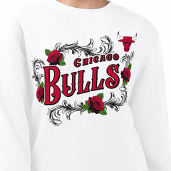 Chicago Bulls G-III 4Her by Carl Banks Women's Roses Fleece Tri-Blend Sweatshirt sale Outlet