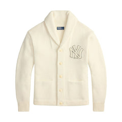 New York Yankees Polo Ralph Lauren Wool Shawl Button-Up Cardigan | MLB Sale