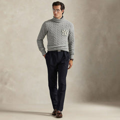 New York Yankees Polo Ralph Lauren Wool Turtleneck Sweater | MLB Online