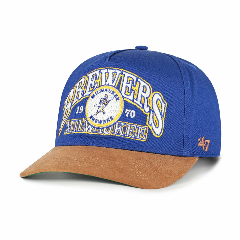 Milwaukee Brewers '47 Cooperstown Break Wood Suede Hitch Adjustable Hat | MLB Near me