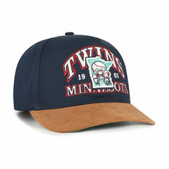 Minnesota Twins '47 Cooperstown Break Wood Suede Hitch Adjustable Hat | MLB Discount
