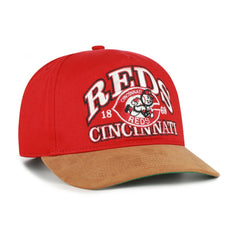 Cincinnati Reds '47 Cooperstown Break Wood Suede Hitch Adjustable Hat | MLB US