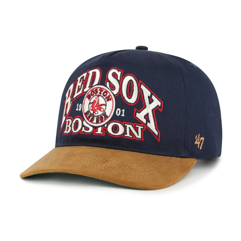 Boston Red Sox '47 Cooperstown Break Wood Suede Hitch Adjustable Hat | MLB Discount