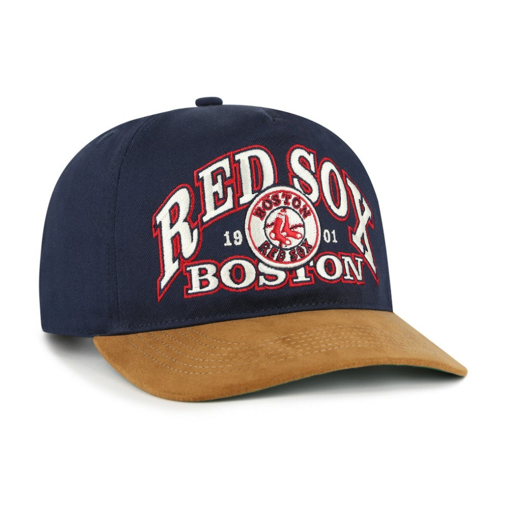 Boston Red Sox '47 Cooperstown Break Wood Suede Hitch Adjustable Hat | MLB Discount