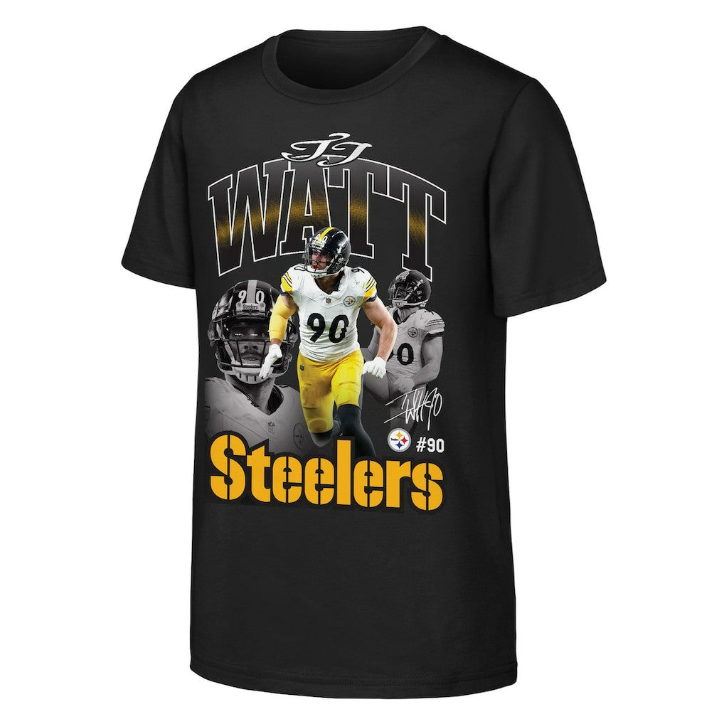 Pittsburgh Steelers  T.J. Watt  Outerstuff Youth Triple Pic T-Shirt