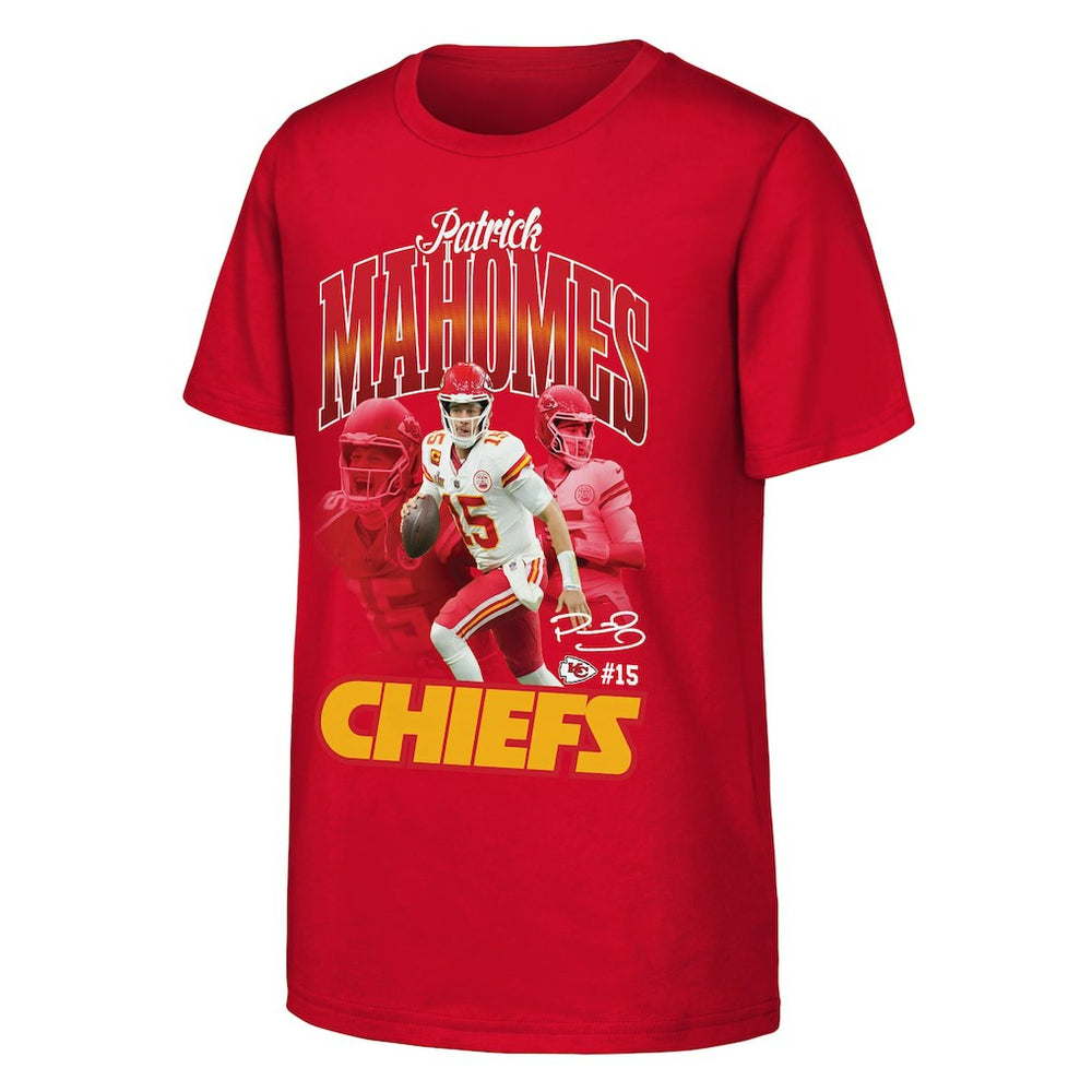 Kansas City Chiefs  Patrick Mahomes  Outerstuff Youth Triple Pic T-Shirt