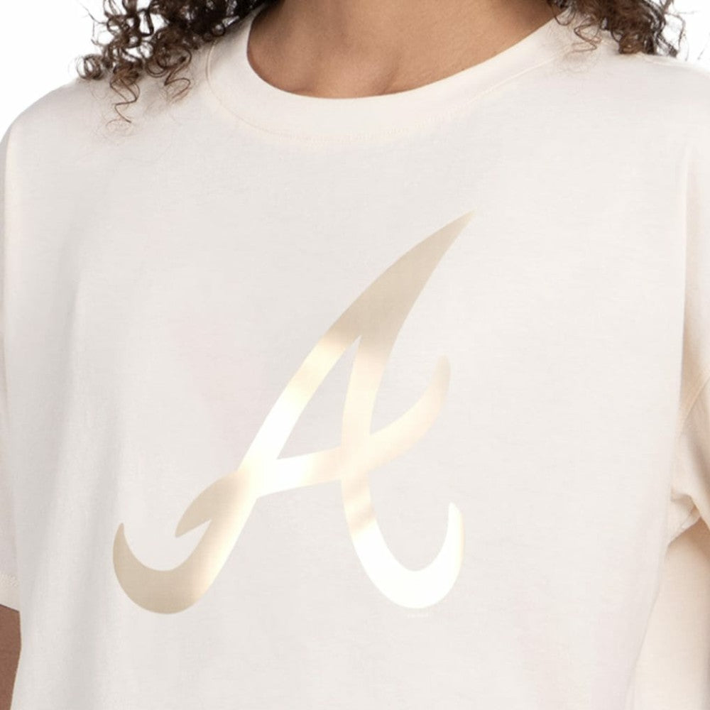 Atlanta Braves Starter Women's Pastels Boxy Cropped T-Shirt | MLB Outlet