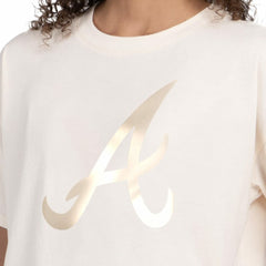 Atlanta Braves Starter Women's Pastels Boxy Cropped T-Shirt | MLB Outlet