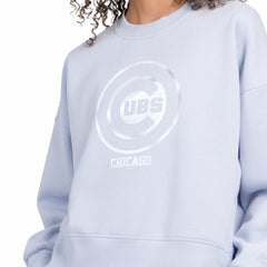 Chicago Cubs Starter Women's Pastels Boxy Fleece Sweatshirt | MLB On Sale