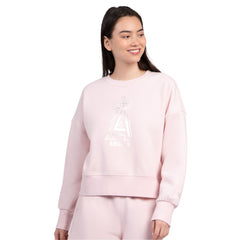 Los Angeles Angels Starter Women's Pastels Boxy Fleece Sweatshirt | MLB On Sale