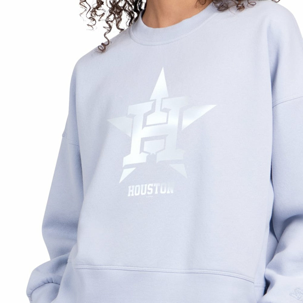 Houston Astros Starter Women's Pastels Boxy Fleece Sweatshirt | MLB Near me