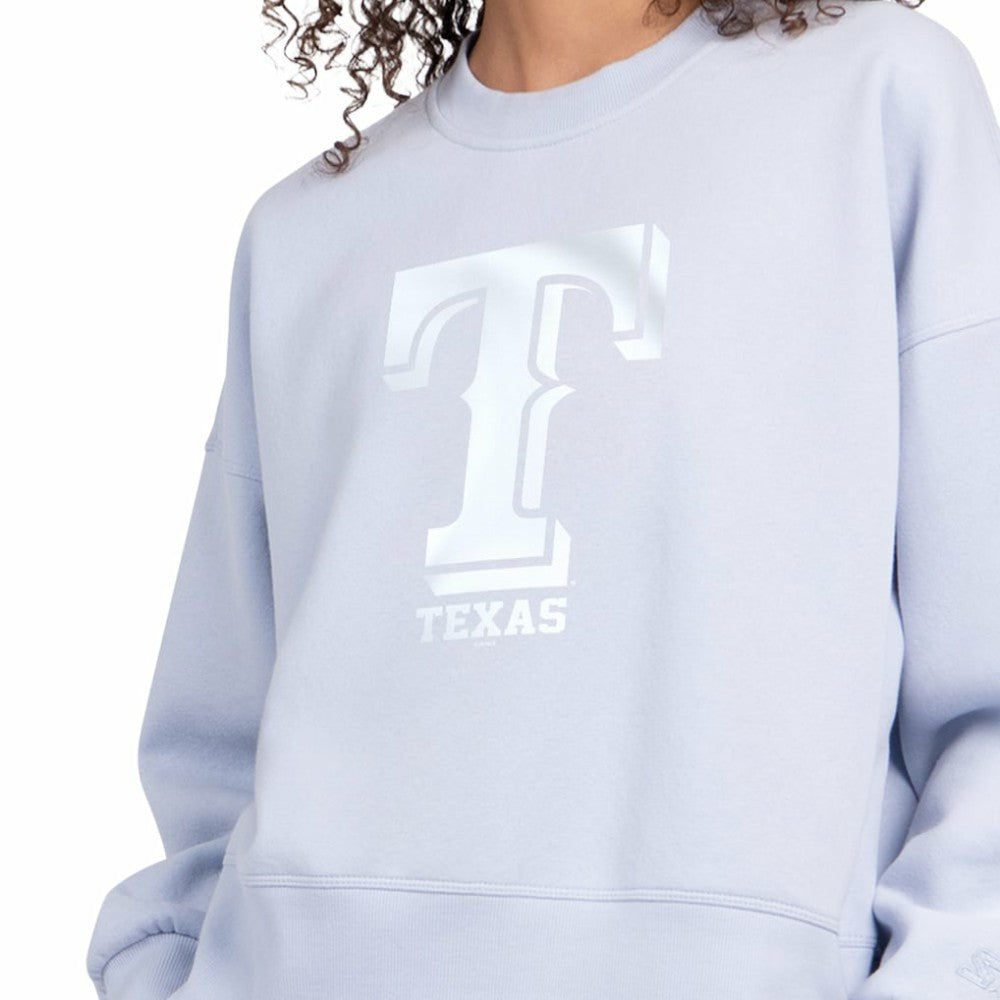 Texas Rangers Starter Women's Pastels Boxy Fleece Sweatshirt | MLB Outlet