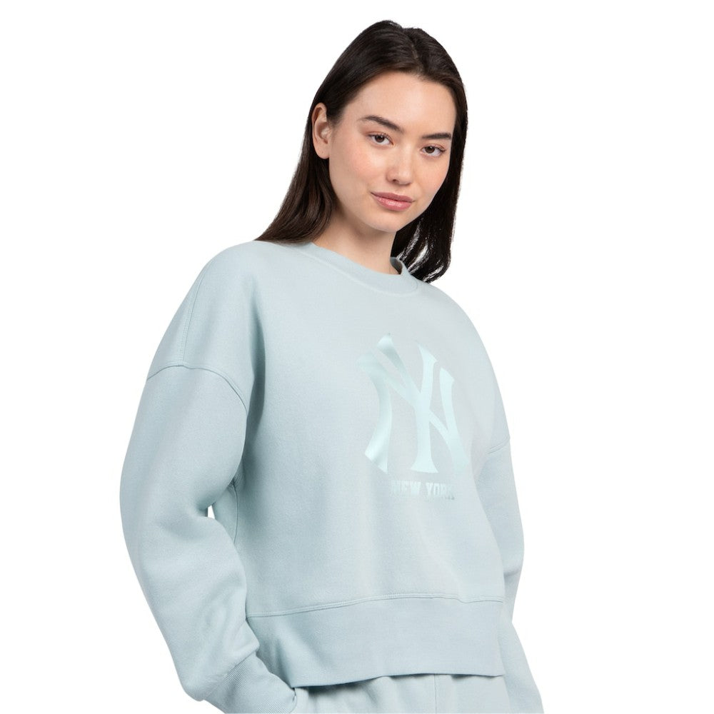 New York Yankees Starter Women's Pastels Boxy Fleece Sweatshirt | MLB For sale