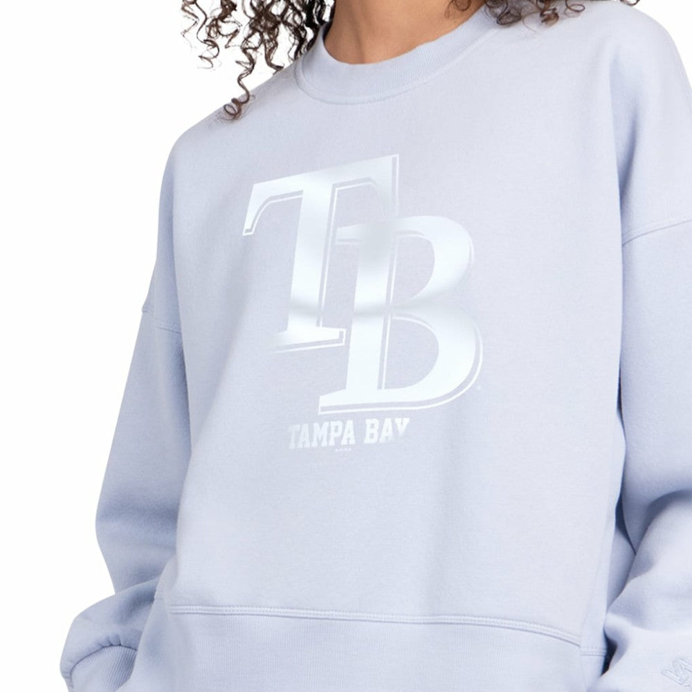 Tampa Bay Rays Starter Women's Pastels Boxy Fleece Sweatshirt | MLB US