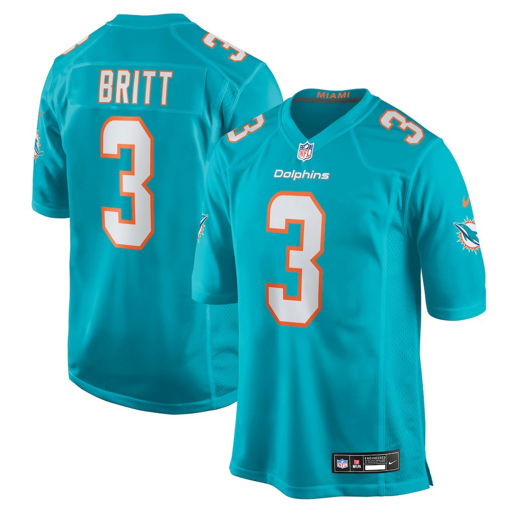 Miami Dolphins Nike K.J. Britt  Team Game Jersey