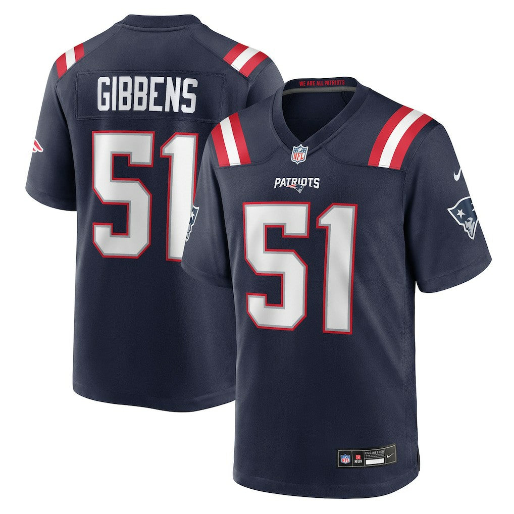 New England Patriots Nike Jack Gibbens  Team Game Jersey