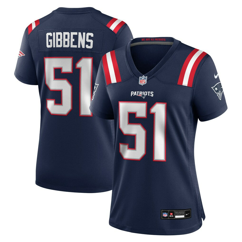 New England Patriots Nike Jack Gibbens  Women's Team Game Jersey