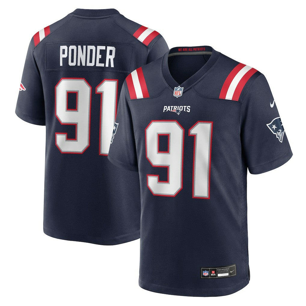 New England Patriots Nike Elijah Ponder  Team Game Jersey
