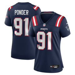New England Patriots Nike Elijah Ponder  Women's Team Game Jersey