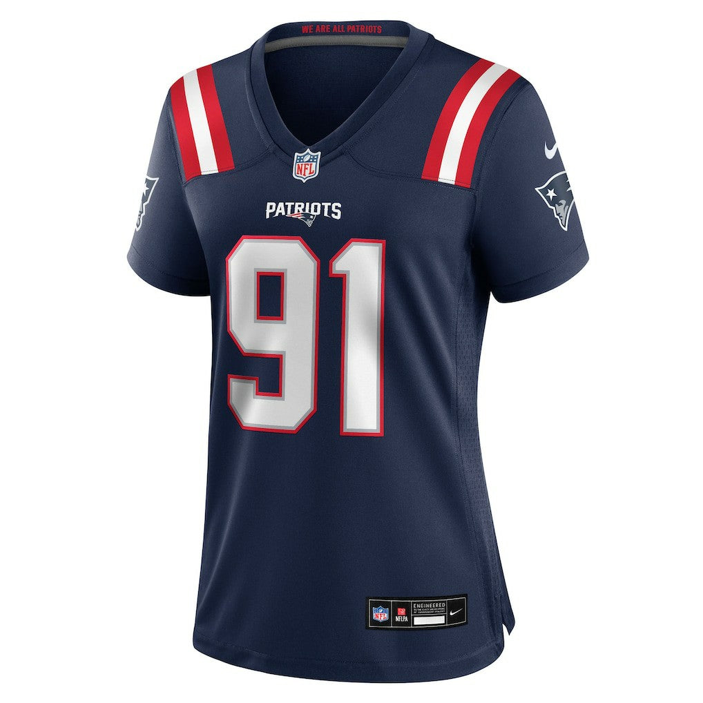 New England Patriots Nike Elijah Ponder  Women's Team Game Jersey