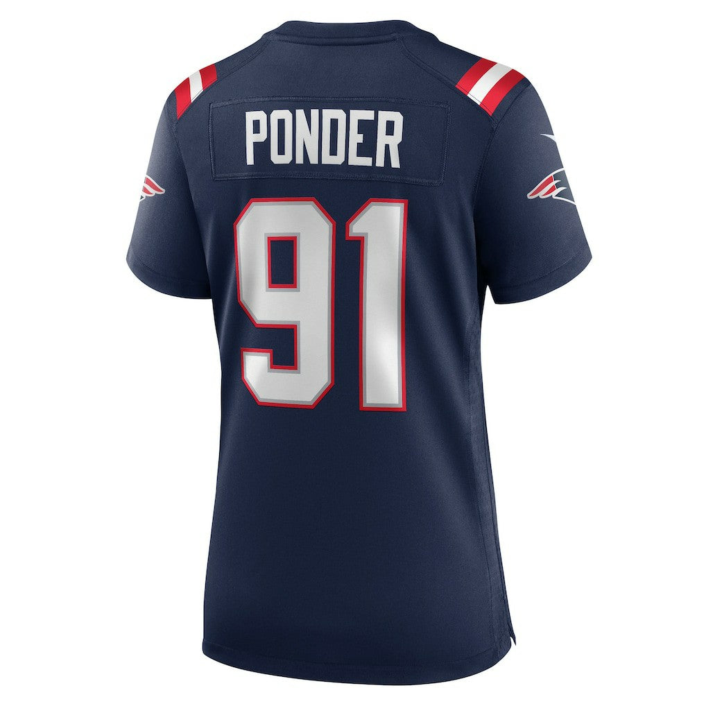 New England Patriots Nike Elijah Ponder  Women's Team Game Jersey