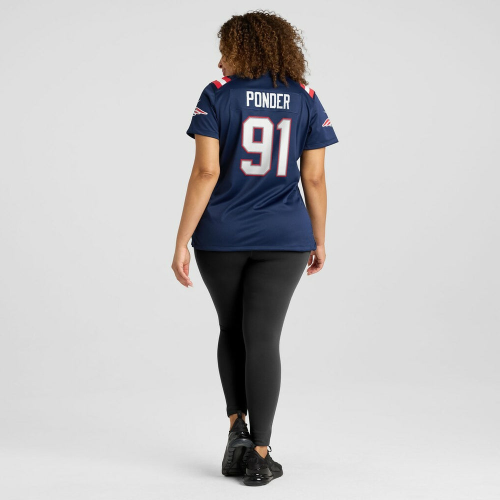 New England Patriots Nike Elijah Ponder  Women's Team Game Jersey