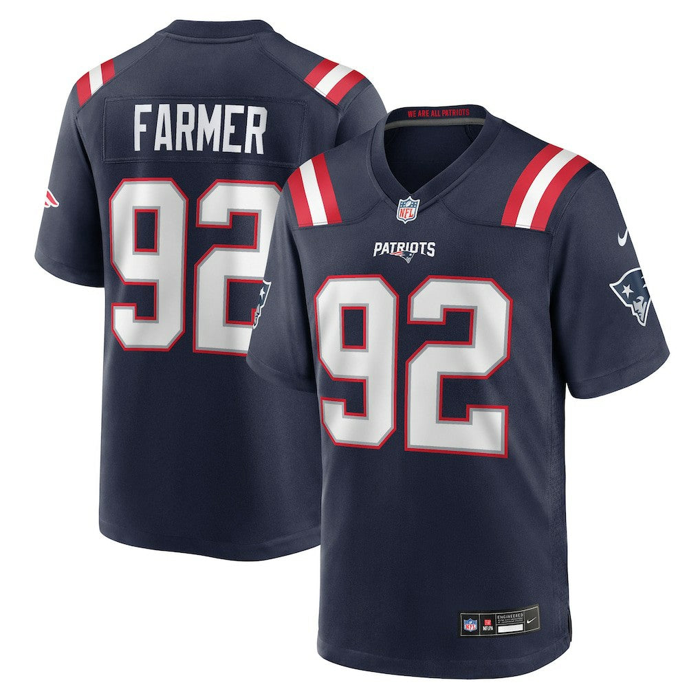 New England Patriots Nike Joshua Farmer  Team Game Jersey